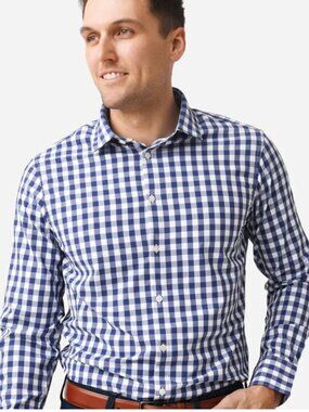 MIZZEN+MAIN Men's Leeward Dress Shirt - XL Trim